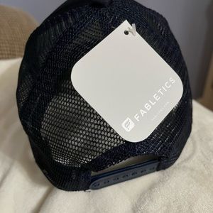Navy blue Fabletics trucker hat